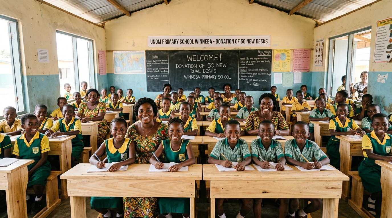 School desks donation
